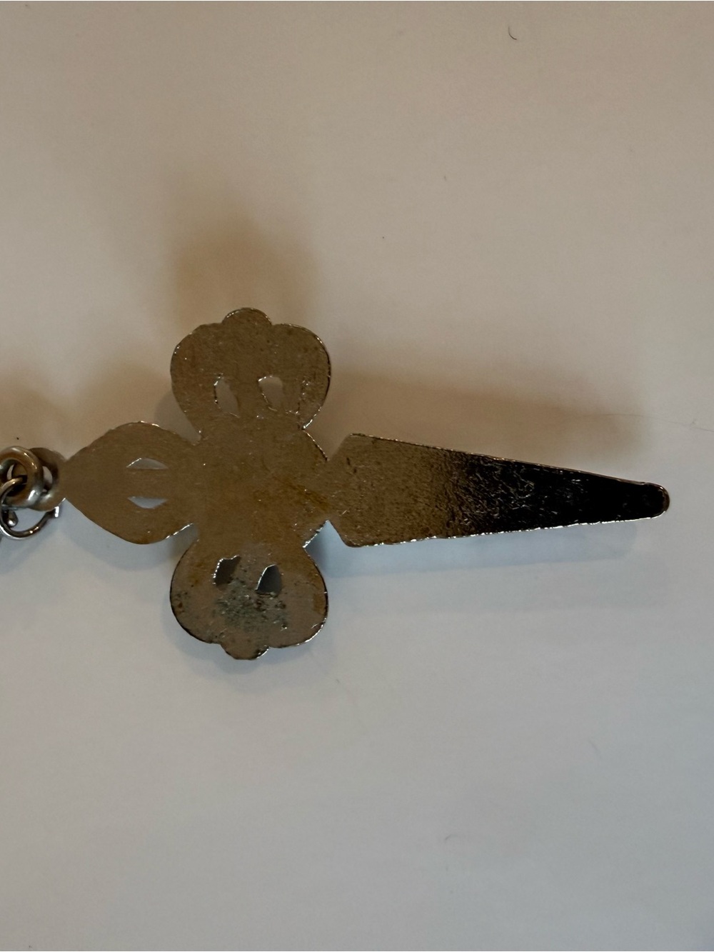 ST JAMES CRUSADER Santiago de Compostela Hand ROSARY Decade Shells CROSS 6.5” - Picture 6 of 7